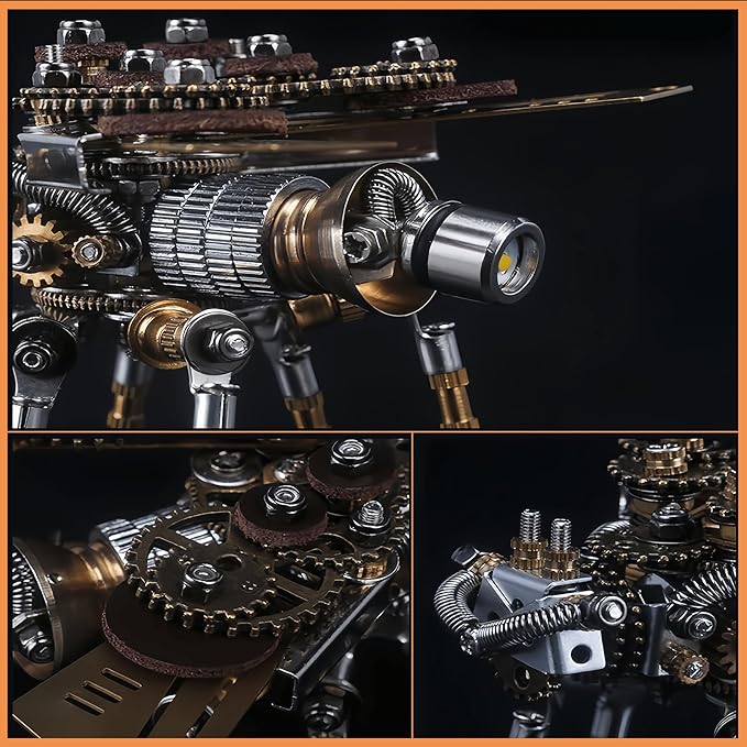 Adult 3D Metal Puzzle, Punk Insect Model Set, 3D Metal Puzzle Mechanical Insect Building Blocks, Fun DIY Assembly, high-end Men's Gifts.-CubbioJoy