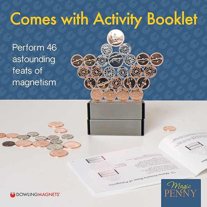 Dowling Magnets Magic Penny Magnet Kit - Hours of Unplugged Play - A Gift for Curious Minds-CubbioJoy