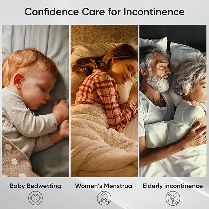 Bed Pads Washable Waterproof, Twin (38" x 36", Pack of 2) Incontinence Bed Pads & Pee Pads, Perfect for Kids, Adults and Elderly-CubbioJoy