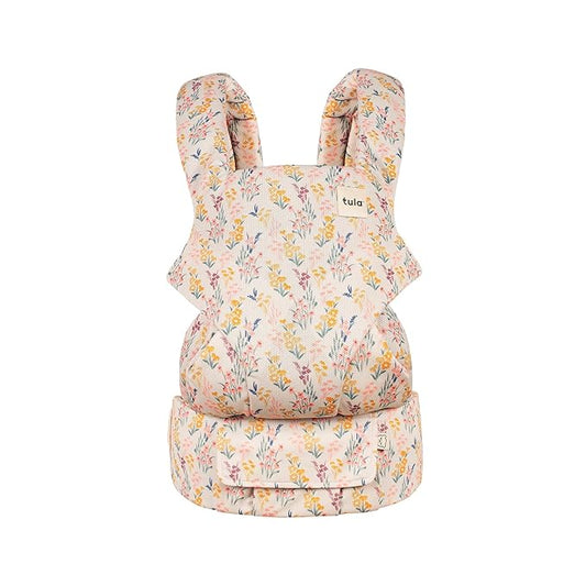 Baby Tula Explore Carriers - Breathable Baby Carrier Newborn to Toddler - Adjustable Toddler Carrier - Multiple Ergonomic Positions Front and Back - Ergonomic Fit for 7-45 lb - Mesh, Daisy Chain-CubbioJoy