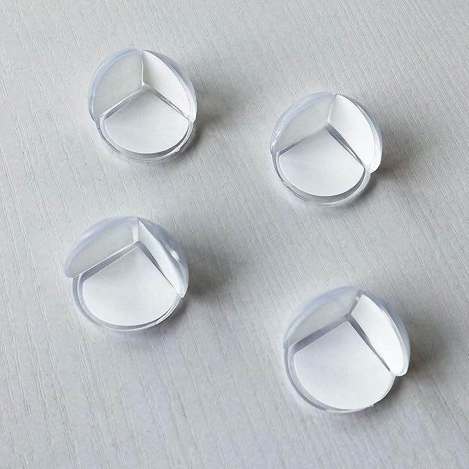 Clear Corner Protectors for Baby Safety, Transparent Furniture Edge Guards, Cushioned Protection for Tables, Soft Bumpers (24)-CubbioJoy