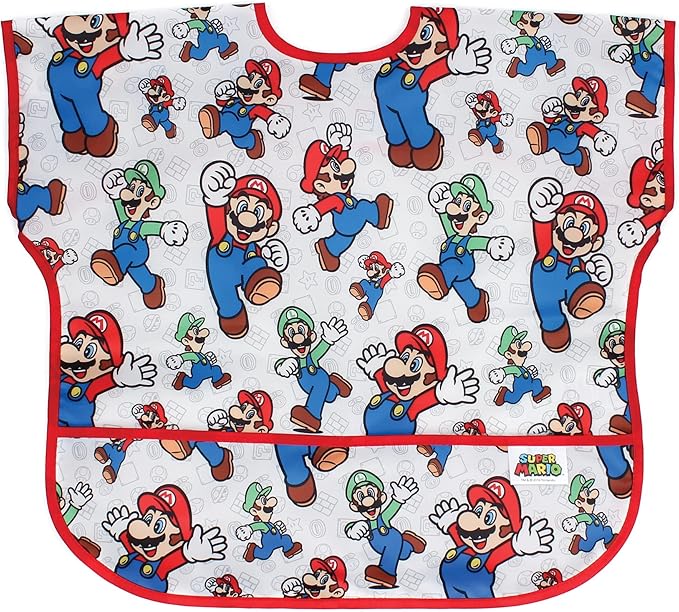 Bumkins Bibs - Toddler Bibs, Waterproof, Large for 1-3 Years, Short Sleeve-CubbioJoy