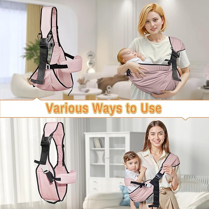 Baby Carrier Newborn to Toddler,Adjustable Baby Sling Carrier,Comfortable and Lightweight Toddler Carrier for 25-60 lbs,Ideal for Shopping Travelling-CubbioJoy