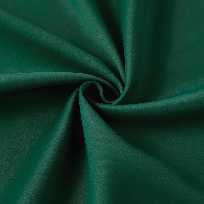 KEQIAOSUOCAI Dark Green Blackout Curtains 72 Inches Long, Pinch Pleated Drapes for Kids Bedroom Bathroom,Emerald Green,40x72,2 Panels-CubbioJoy