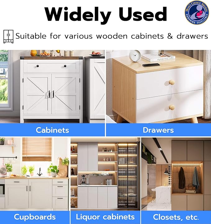 Anweller Smart Cabinet Lock, Hidden No Drill Keyless Electronic Digital Bluetooth RFID Magnetic Child Safety Baby Proofing Drawer Lock for Cupboard Closet Liquor Adults Secret Cabinets - White Orange-CubbioJoy