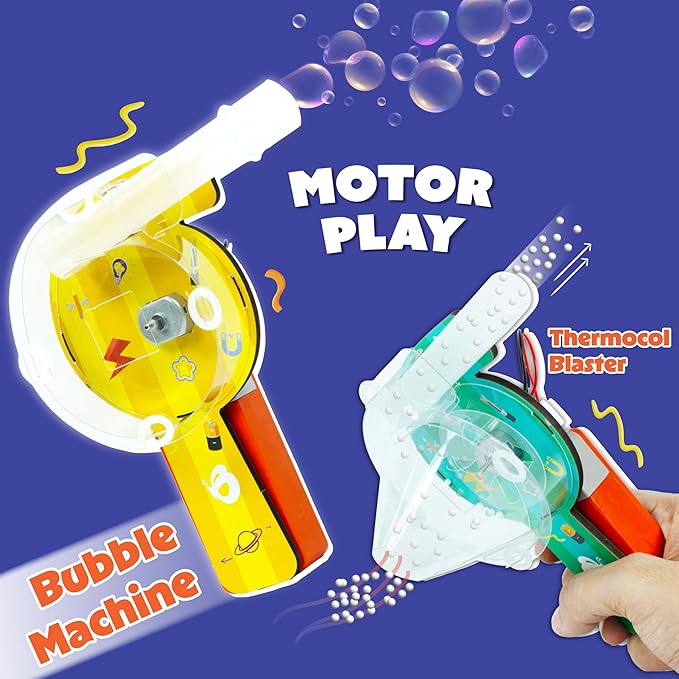 Butterfly EduFields 4in1 Motor Play Science Kit | Best Birthday Return Gifts for Kids Ages 5 6 7 8 9 10 11 12 | STEM Toy | Reusable & Safe | Birthday Gift for Kids Ages 5+-CubbioJoy