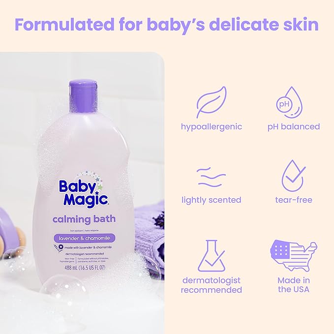 Baby Magic Calming Baby Bath, 16.5 Fl Oz-CubbioJoy