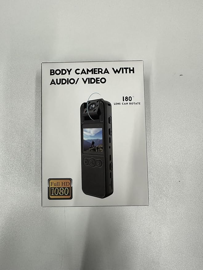 Body Camera with Audio and Video Recording 1080P FHD Mini Police Wearable Body Worn Cam Portable Small Personal Camcorder Sport Action Outdoor Video Recorder (128GB)-CubbioJoy