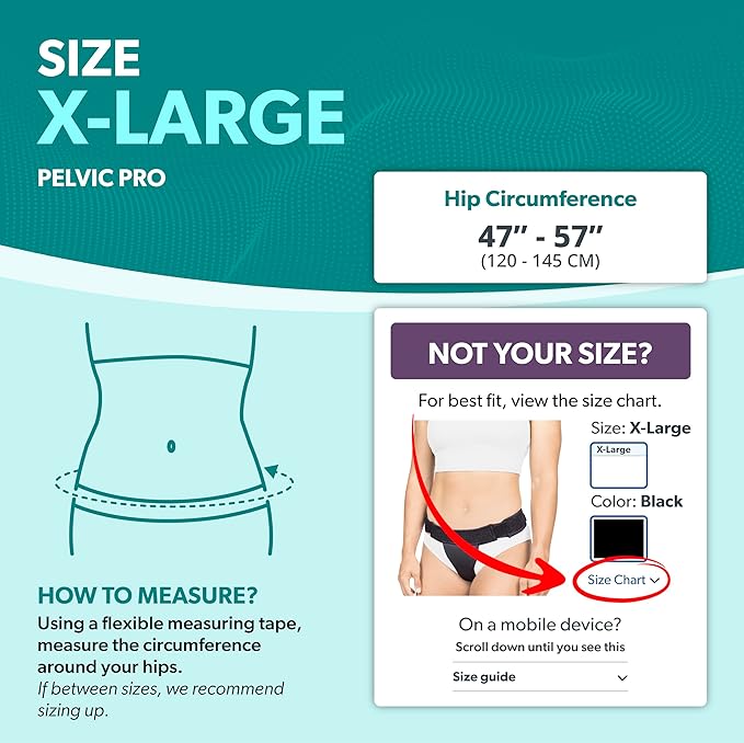BraceAbility Pelvic Pro Prolapse Belt - Patented, Original Uterus Support Brace for Women Treating Dropped Bladder, Uterine Prolapse, Vulvar Varicosities, Postpartum, Symphysis Pubis Dysfunction (XL)-CubbioJoy