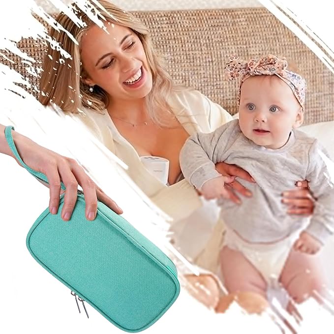 Insulated Breastmilk Cooler Bag with 2 Ice Packs - Breastmilk Cooler Organizer Bag for Daycare, Breastfeeding Mom Travel Outdoor-CubbioJoy