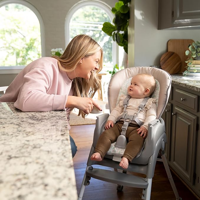 Ingenuity Trio Foldaway 6-in-1 Baby High Chair, 6 Ways to Use, Toddler Chair, Foldable Legs, 6M-5Y - Endless Blooms-CubbioJoy