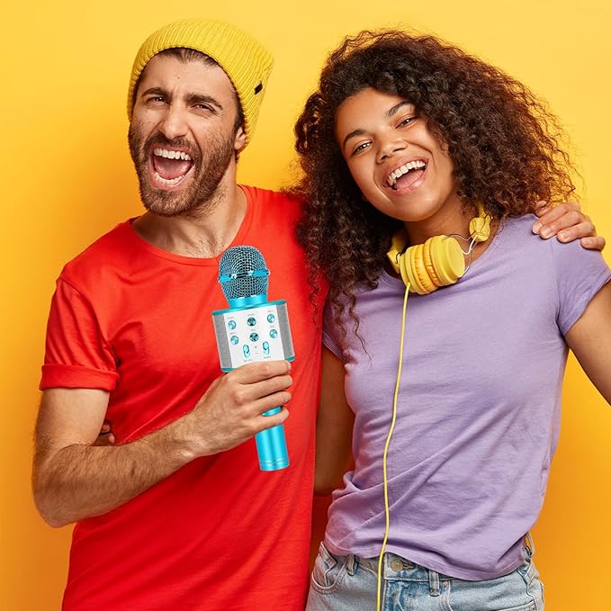 Bluetooth Karaoke Microphone Wireless: Portable Handheld Mic for Kids Adults Singing - Perfect for Christmas Birthday Holiday Party-CubbioJoy