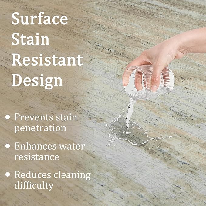 5x7 Area Rug Living Room Rugs - Washable Rug Large Modern Abstract Soft Thin Carpets Indoor Floor No Slip Vintage Carpet for Bedroom Under Dining Table Nursery Home Office Decor Brown-CubbioJoy