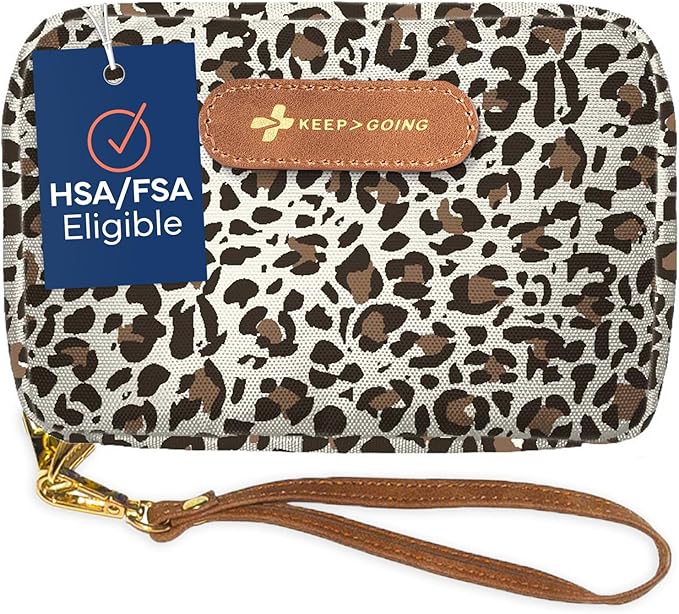 Keep Going Travel First Aid Kit for Kids – 130 Pc.for Purse, Diaper Bag, Backpack, & Suitcase, with Latex-Free Bandages – 7 x 5 x 2 in. Travel First Aid Kit TSA-Approved-CubbioJoy