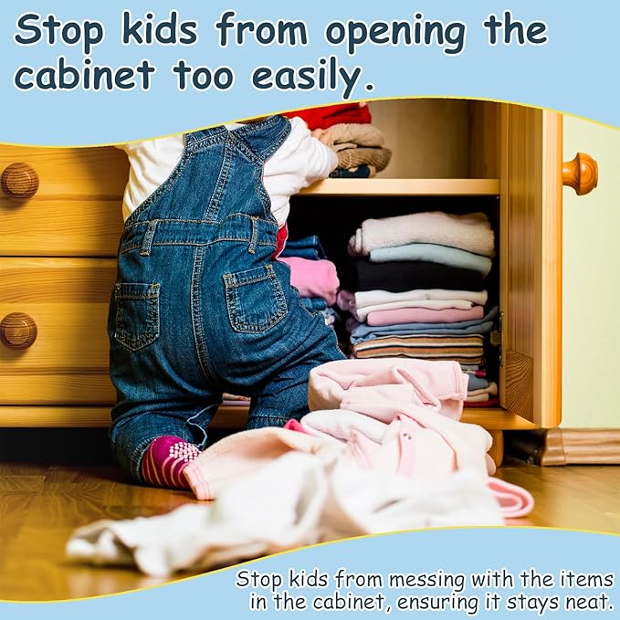 6 Pack Magnetic Cabinet Locks Baby Safety Child Proofing Invisible Locks No Drill Easy Installation for Cabinets Drawers Doors-CubbioJoy