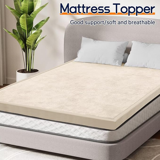 Baby Play Mat for Floor Tummy Time Mat Nursery Rug Muscle Mat Area Rug Playroom Rug Tatami Mat 6'7"x4'11" Memory Foam 1.3" Thick Crawling Mat For Babies,Toddlers, Infants, Kids,Floor Mat(Beige)-CubbioJoy