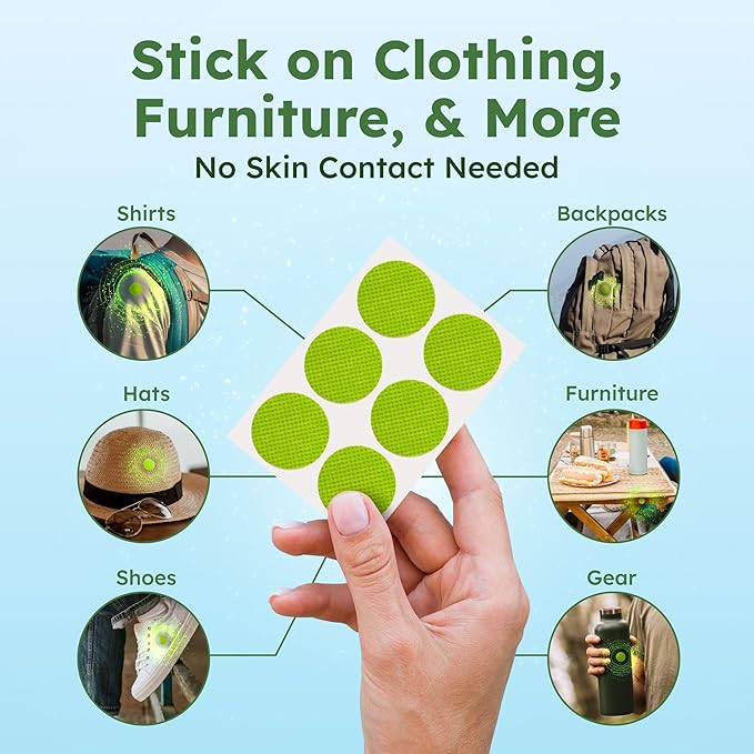 BugMD Mosquito Repellent Bundle: 78 Safe & Effective Squito Stickers and 10 DEET-Free Citronella Bracelets for Kids & Adults - Perfect for Camping, Beach, Hiking & Outdoor Adventures-CubbioJoy