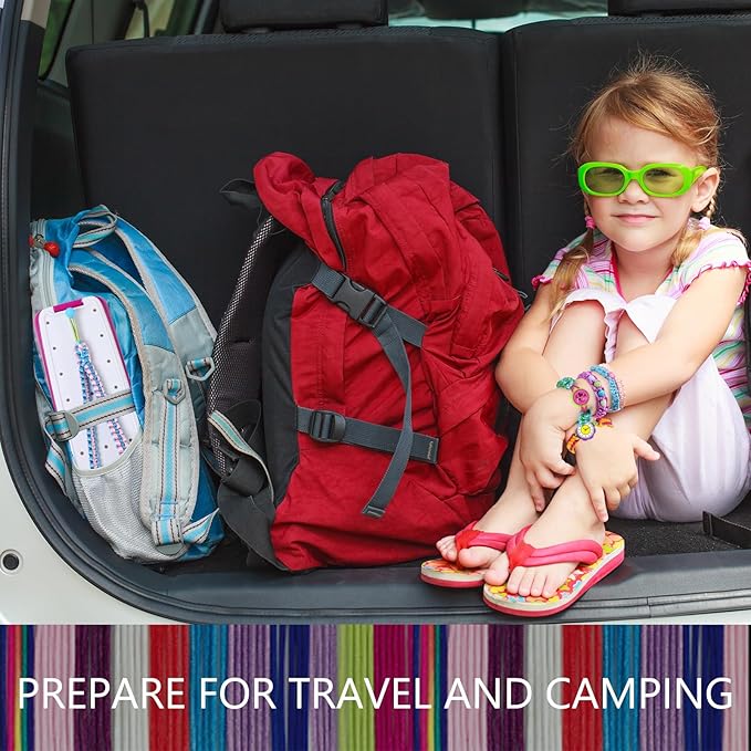 IQKidz Friendship Bracelet Making Kit - Make Bracelets Craft Toys for Girls Age 8-12 yrs, Cool Birthday Gifts for 6 7 9 10 11 Years Old Kids, Christmas Gift Set-CubbioJoy