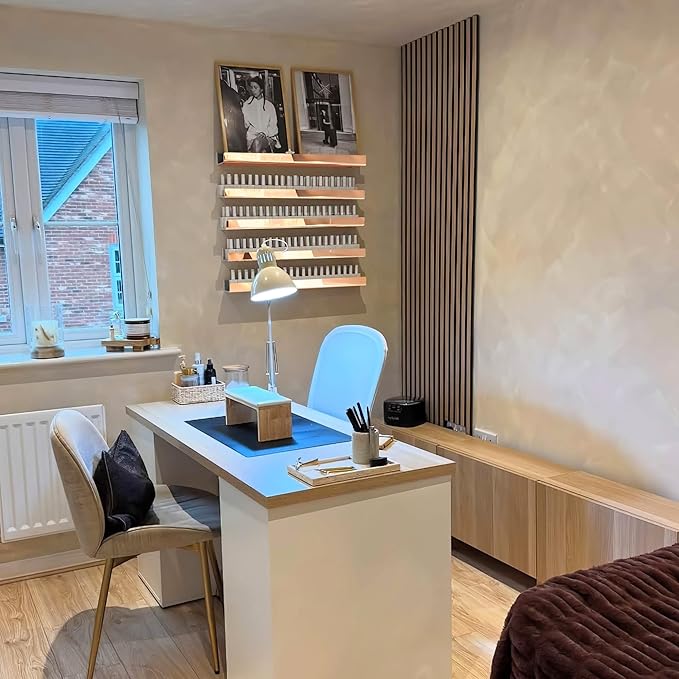 4 Pack 15 Inch Rose Gold Reflective Acrylic Shelves, Rose Gold Floating Shelves, Modern Sunglasses Essential Oil Picture Ledge Display Toy Storage Shelf-CubbioJoy