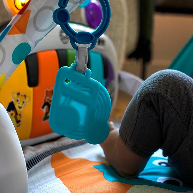 Baby Einstein 4-in-1 Kickin' Tunes Music and Language Play Gym and Piano Tummy Time Activity Mat-CubbioJoy