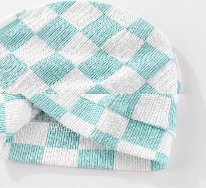 Baby Hat and Mittens Set Cotton Newborn Baby Hats Caps for Boys and Girls, 0-6 Months-CubbioJoy