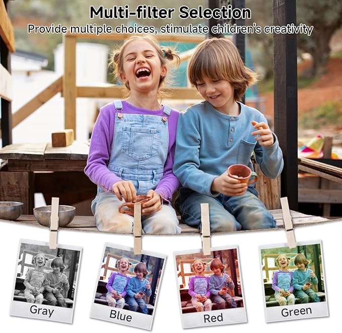 Digital Camera, FHD 4K 44MP Digital Camera, 16X Digital Zoom, Digital Point and Shoot Camera with 3-LED Fill Lights, 64GB SD Card, Compact Camera for Kids Teen Boys Girls, Pink-CubbioJoy