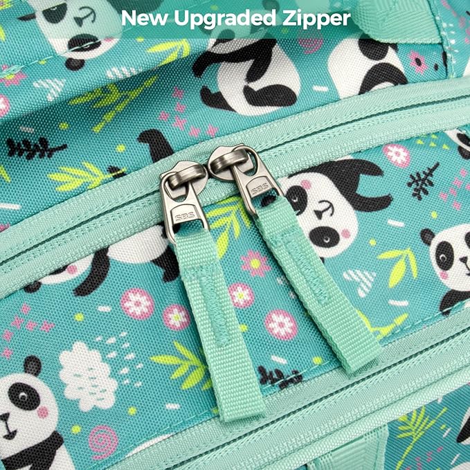 Choco Mocha Cheetah Backpack for Girls, Elementary School Backpack for Girls Ages 6-8 Kids Kindergarten Backpack Bookbag 17 Inch with Chest Strap, Green-CubbioJoy