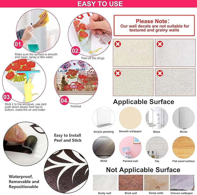 Alphabet Train Color Learning Educational Wall Decals Peel and Stick Cute Animal Wall Stickers for Educational Classroom Kids Playroom Bedroom Decorations (Train Numbers Reverse)-CubbioJoy