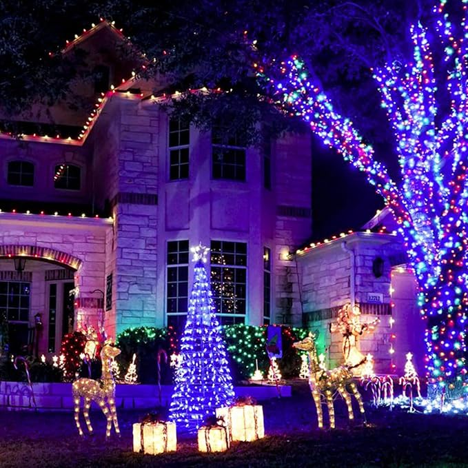 Color Changing Rope Lights 66FT 200 LED Outdoor, String Lights with Plug & Remote | Twinkle Christmas Indoor Bedroom, Waterproof Christmas Lights Outdoor, Rope Lights for Outside,16 Colors-CubbioJoy