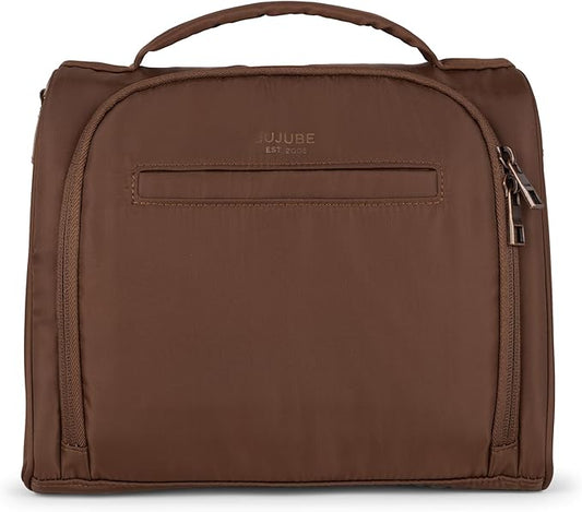 JuJuBe Insulated Bottle Bag, Breastmilk Storage Bag for Baby Bottles, Travel Insulated Lunch or Cooler with Handle, Waterproof Lining for Nursing, Milk, Food, Baby Formula, Snacks, Daycare, Espresso-CubbioJoy