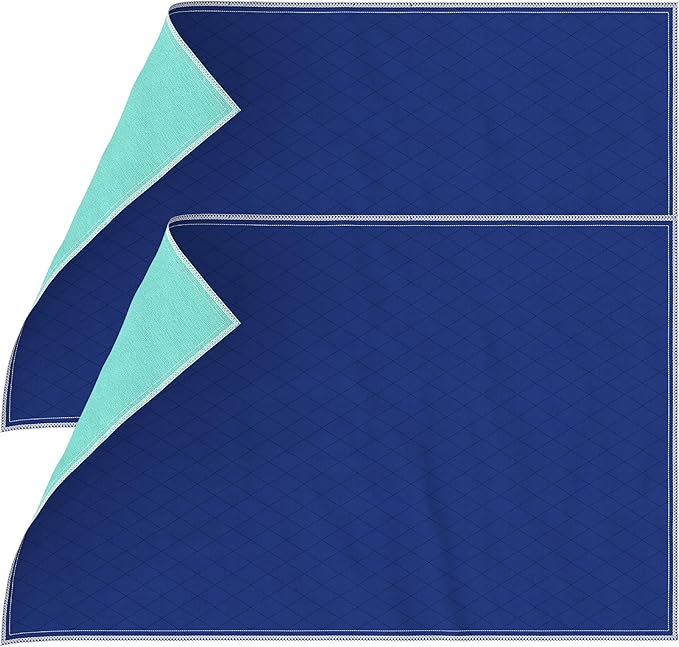 Inspire Waterproof Mattress Protector, 2 Pack - Dark Colored to Hide Stains, Extra Large 34 x 54, Quilted Bed Pad for Incontinence Washable, for Adults and Kids-CubbioJoy