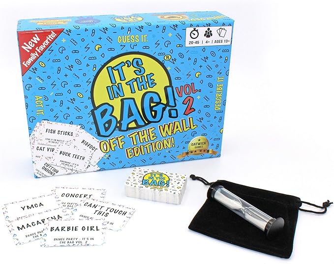 It’s in The Bag! – Party Game Will Have You Laughing Hysterically – Like Charades on Steroids for Family and Adults – Easy to Learn Team Game for Groups (Party Edition)-CubbioJoy