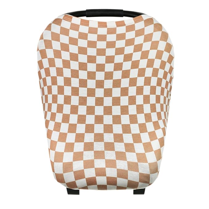 Copper Pearl Multi-Use Cover: Car Seat Covers, Nursing Cover, and Stroller Cover for Sun - Stretchy Fabric, All-Season Use, Stylish Designs, Easy Access for Moms - Rad-CubbioJoy