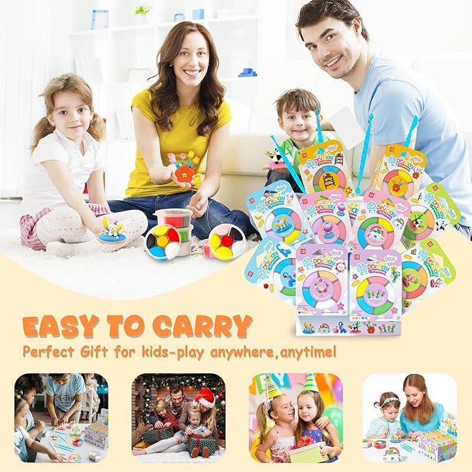 Air Dry Clay Kit - Modeling Clay for Kids 10 Boxes mit Sculpting Tools und Tutorials, Ultra Light & Soft, Safe & Non-Toxic, DIY Model Magic Clay,Creative Crafts Toys Gifts for Girls Boys 3+ Years Old-CubbioJoy