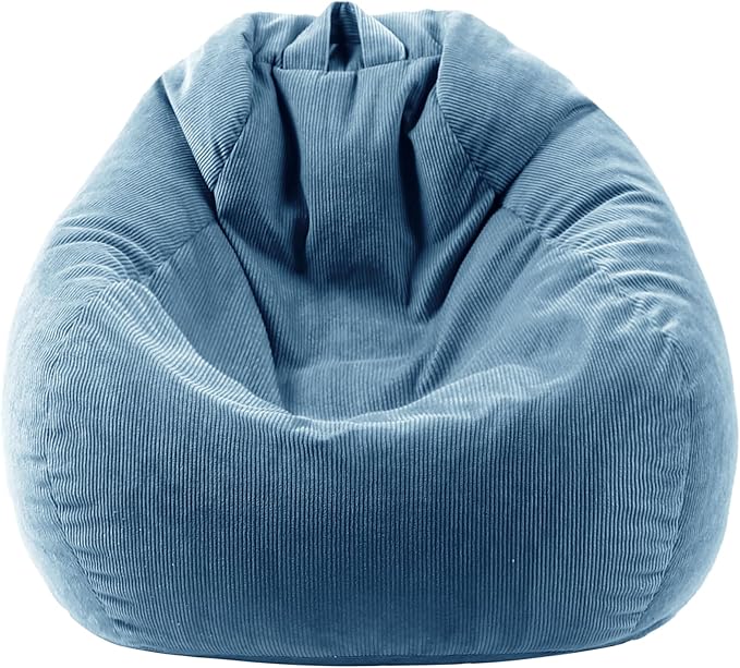 Bean Bag Chairs for Kids Chair Round Sofa Memory Foam Filling Reading Gaming Sofa for Living Room Bedroom-CubbioJoy