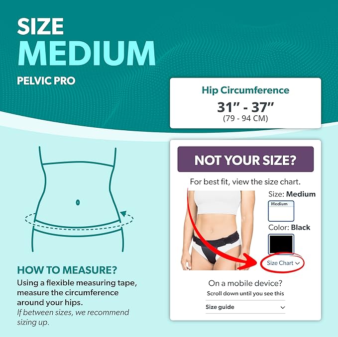 BraceAbility The Pelvic Pro Patented Prolapse Uterus Support Belt Girdle for Women’s Prolapsed for Dropped Bladder, Vulvar Varicosities, Postpartum Recovery, Symphysis Pubis Dysfunction Pain (M)-CubbioJoy