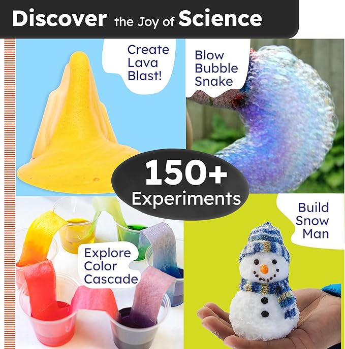 Butterfly EduFields 150+ Science Kits For Kids Age 8-9-10-11-12-13-14 | S.T.E.M Project for Boys & Girls |Science Experiments For kids 9-12 | Volcano Science Kit |Chemistry Set and Great Gift for Kids-CubbioJoy