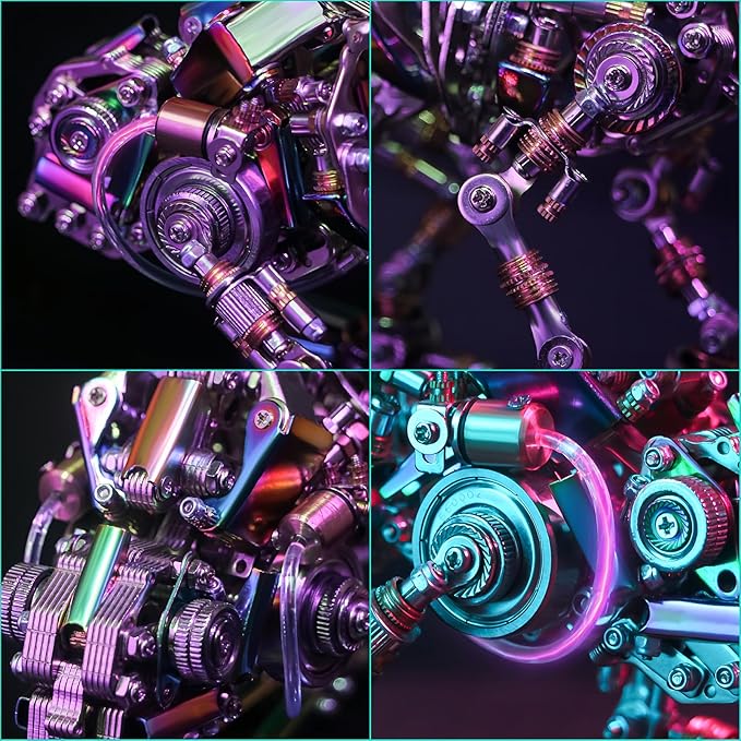 Adult 3D Metal Puzzle, Chameleon Metal Model Set, 3D Metal Adult Puzzle Chameleon Building Blocks, DIY Mechanical Model Set- High-end Gifts for Men-CubbioJoy