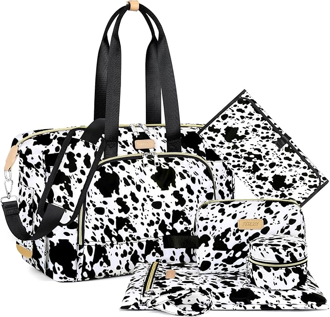 ITIEZY Diaper Bag Tote for Baby - Large Mommy Bag with Portable Changing Pad Pacifier Case, Hospital Bags Travel Baby Bag-CubbioJoy