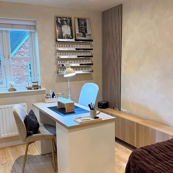 4 Pack 15 Inch Black Reflective Acrylic Shelves, Black Floating Shelves, Modern Sunglasses Essential Oil Picture Ledge Display Toy Storage Shelf-CubbioJoy