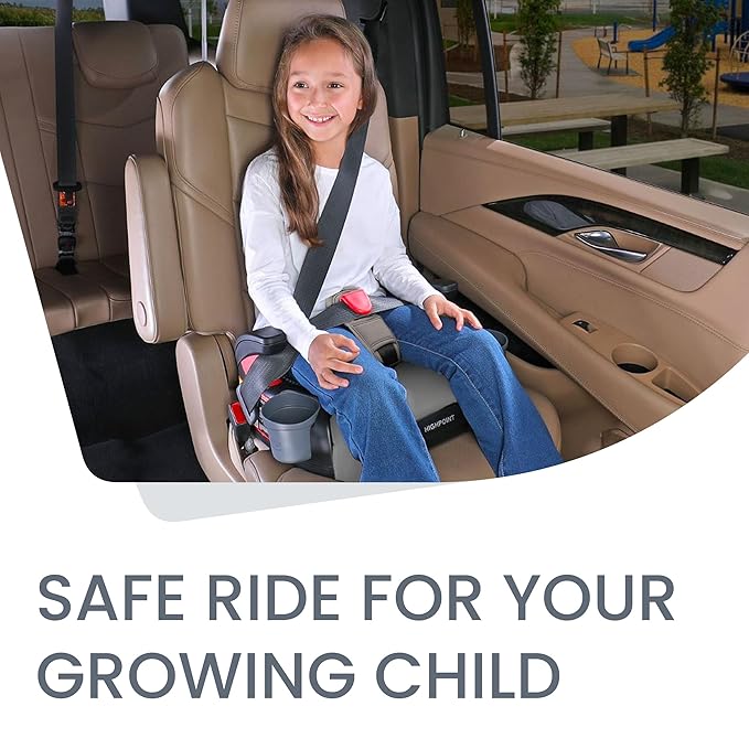 Britax Highpoint Backless Belt-Positioning Booster Seat, SafeWash Gray Ombre-CubbioJoy