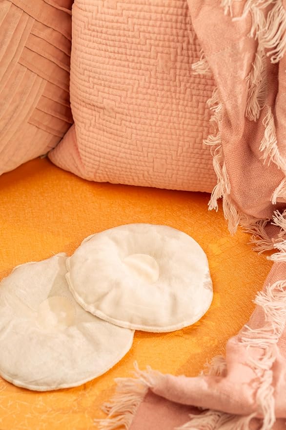 Bamboobies Soothing Nursing Pillows, Daytime Nursing Pads - Reusable, Hot Cold Compress for Breastfeeding- Discreet Leak-Proof Washable Pads for Breastfeeding - 2 Compress Pads, 2 Nursing Pads-CubbioJoy