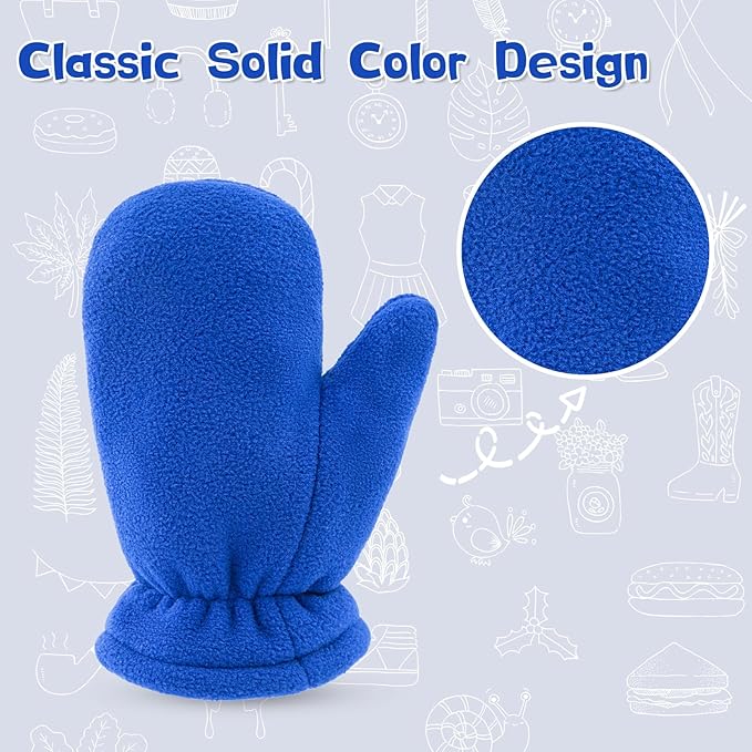 BAVST Baby Toddler Winter Mittens Girls Warm Fleece Lined Gloves Kids Sherpa Lined Mittens for Boys-CubbioJoy