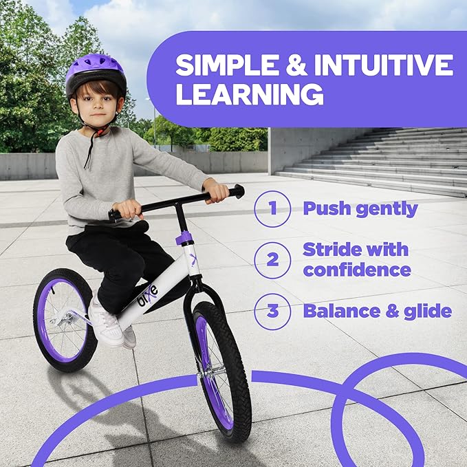 Balance Bike: for Big Kids Aged 4, 5, 6, 7, 8 and 9 Years Old - No Pedal Sport Training Bicycle | 16inch Wheel-CubbioJoy