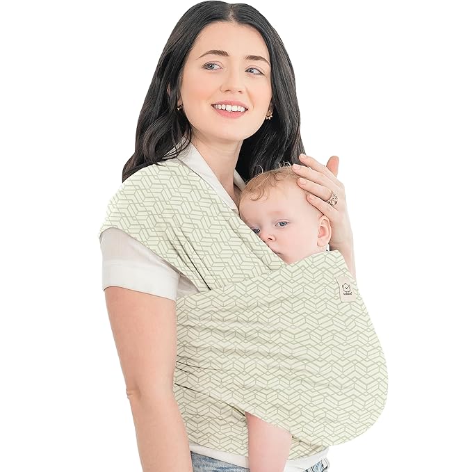 KeaBabies Baby Wrap Carrier - All in 1 Original Baby Carrier Newborn to Toddler Sling, Easy to Wear, Hands Free Bonding, Lightweight, Breathable Infant Wraps (Chevron Maze)-CubbioJoy