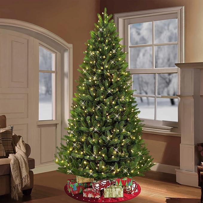 Dazzle Bright Christmas String Lights, 100 LED 33 FT Connectable Fairy Lights with 8 Modes, Waterproof Christmas Decorations for Indoor Outdoor Holiday Party Home Tree Decor (Warm White)-CubbioJoy