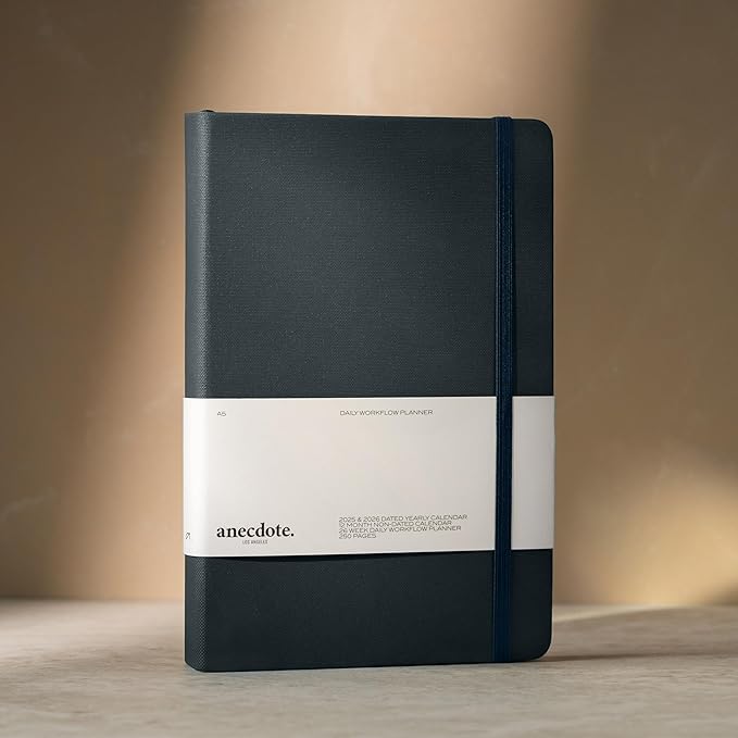 Anecdote 2026 Planner: A Monthly, Weekly & Daily Planner 2026 for Planning Your Success - A5 Size Hardcover Start Anytime and Achieve your Goals - Ink Blue-CubbioJoy