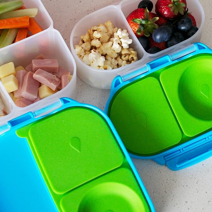 b.box Snack Containers for Kids, Toddler Snack Box Container, Reusable Small Bento Box for Lunch, School & Travel, Leak Proof, BPA free, Dishwasher Safe, Ages 4 months+ (Lemon Sherbet, 12oz capacity)-CubbioJoy