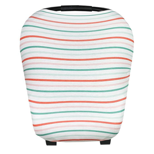 Copper Pearl Multi-Use Cover: Car Seat Covers, Nursing Cover, and Stroller Cover for Sun - Stretchy Fabric, All-Season Use, Stylish Designs, Easy Access for Moms - Tinsel-CubbioJoy