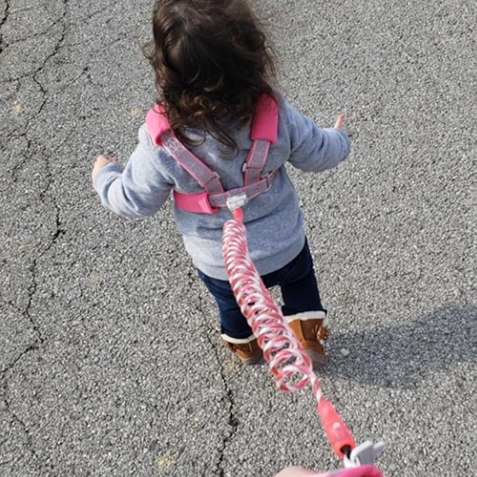 Accmor Toddler Harness Leash, Reflective Kid Harness with Anti Lost Wrist Link, Child Walking Harness Baby Leash Wristband Belt with Key Lock Design for Boys Girls to Outdoor Travel-CubbioJoy